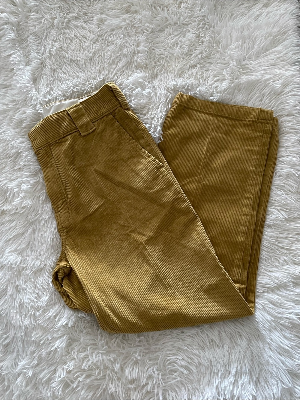 Women’s Dickies Corduroy Pants in Mustard Gold